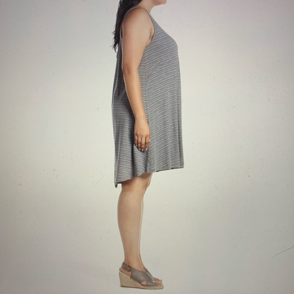 NEW Caslon gray white dress plus size 1x - Picture 3 of 8